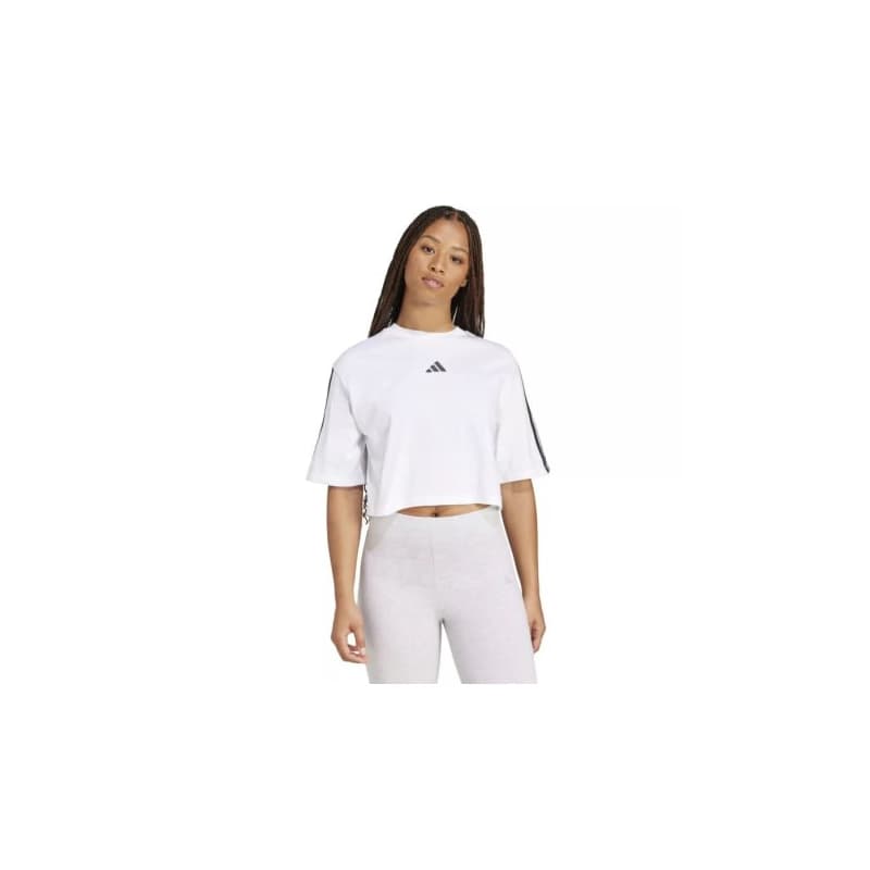 Dámske tričko s krátkym rukávom ADIDAS W 3S SJ TLR T WHITE BLACK