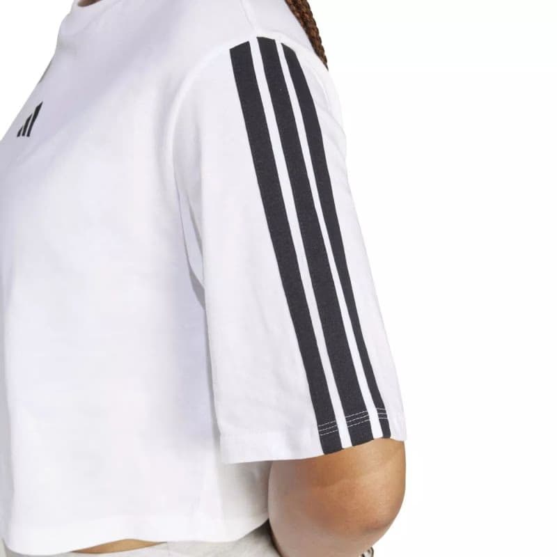 Dámske tričko s krátkym rukávom ADIDAS W 3S SJ TLR T WHITE BLACK 3