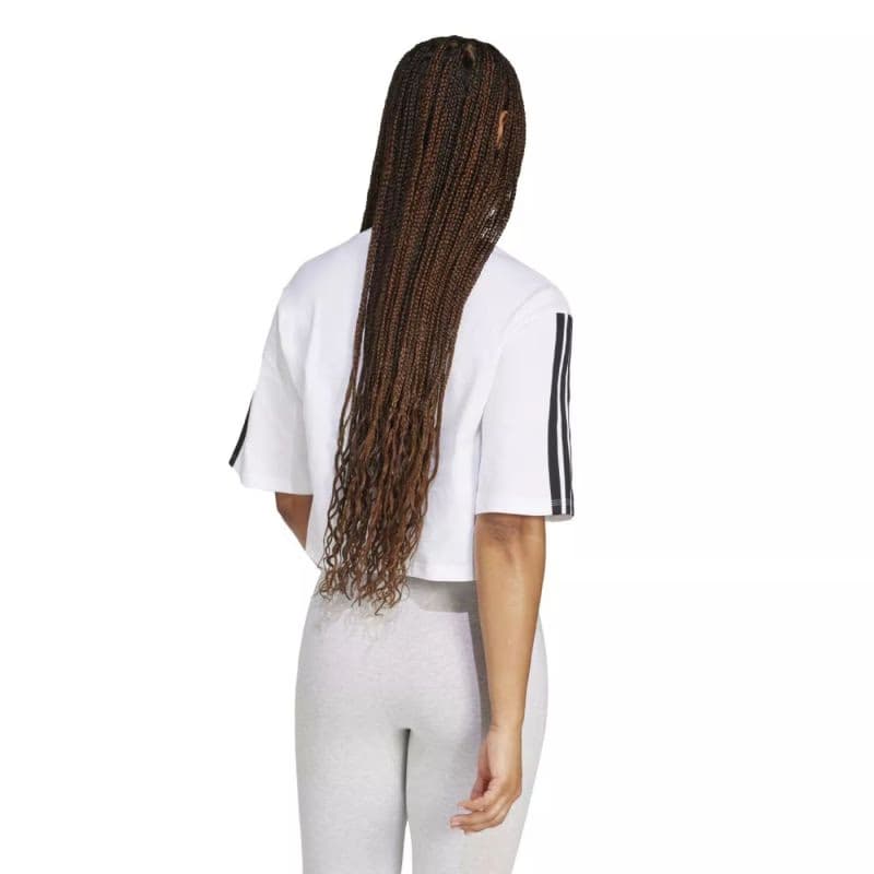 Dámske tričko s krátkym rukávom ADIDAS W 3S SJ TLR T WHITE BLACK 4