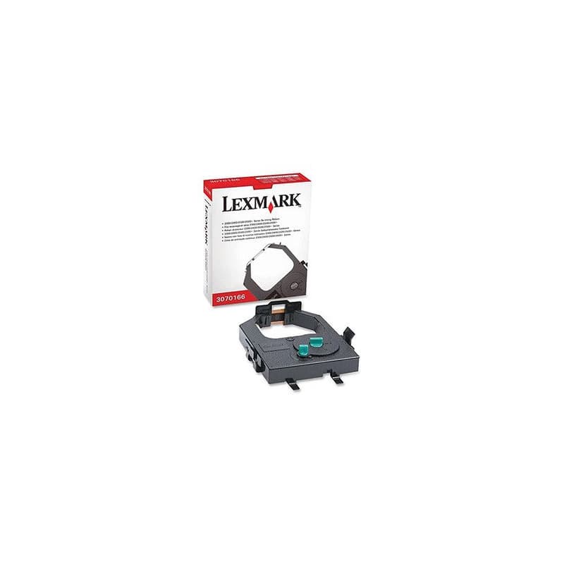 Lexmark originál páska do tlačiarne štítkov, 3070166, černý tlač/biely podklad 1