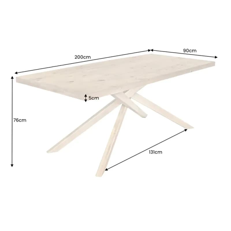 Jedálenský stôl TIMBER Dekorhome 4