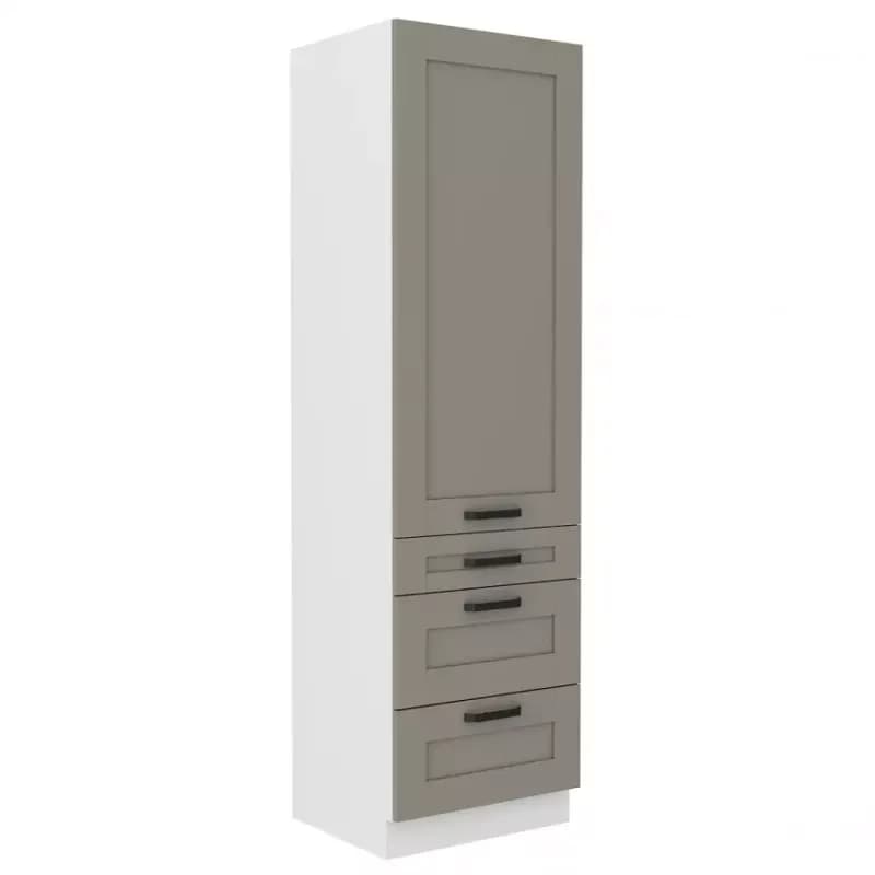 Kuchynská skrinka Luna claygrey/biela 60DKS-210 3S 1F 1