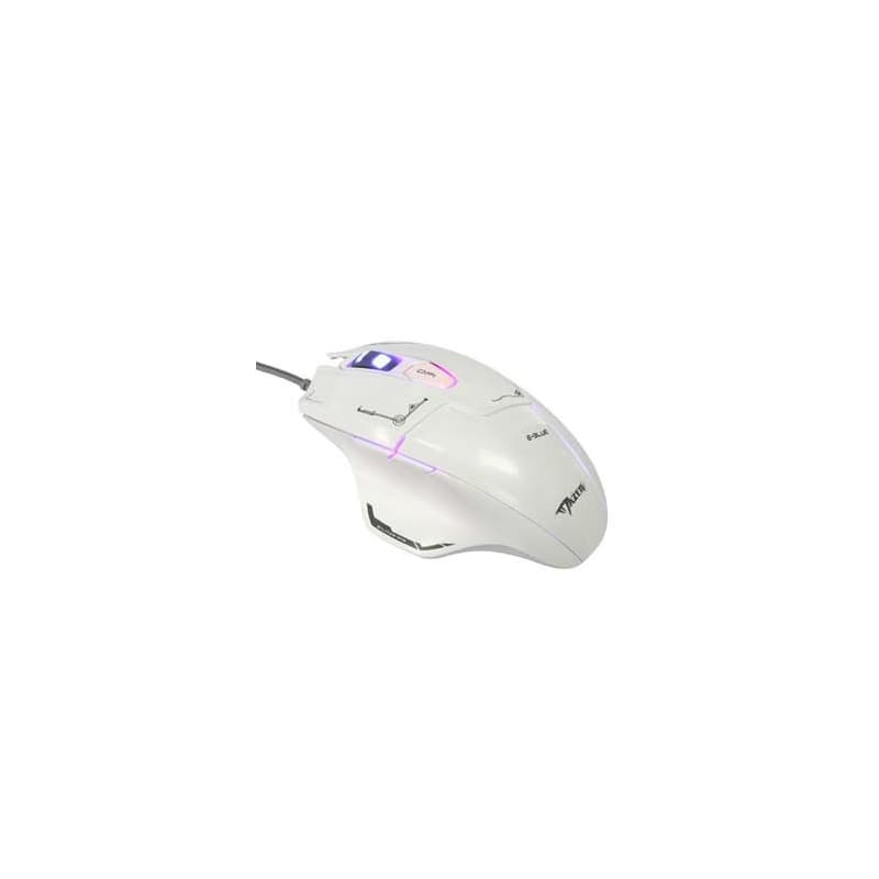 E-blue Mazer Myš káblová, biela, 2500DPI 2