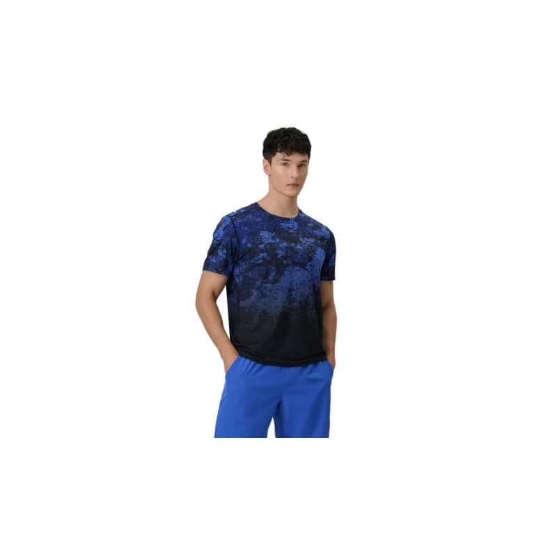 Pánske tréningové tričko s krátkym rukávom 4F TSHIRT FNK M1787-36A-COBALT ALLOVER