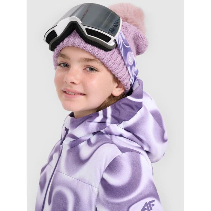 Dievčenská lyžiarska bunda 4F JUNIOR TECHNICAL JACKET F0826-4FJWAW25TTJAF0826-90A-MULTICOLOUR ALLOVER 2
