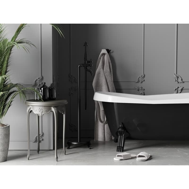 MEXEN - Retro čierna volněstojící vaňový baterie 75933-70 4