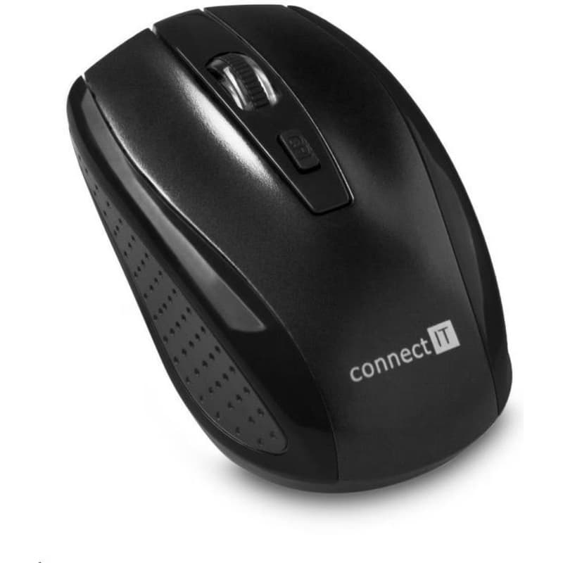 CONNECT IT Bezdrôtová optická myš (+ 2x AAA batéria zadarmo), čierna 3