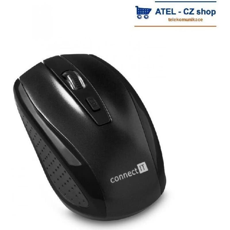 CONNECT IT Bezdrôtová optická myš (+ 2x AAA batéria zadarmo), čierna 5