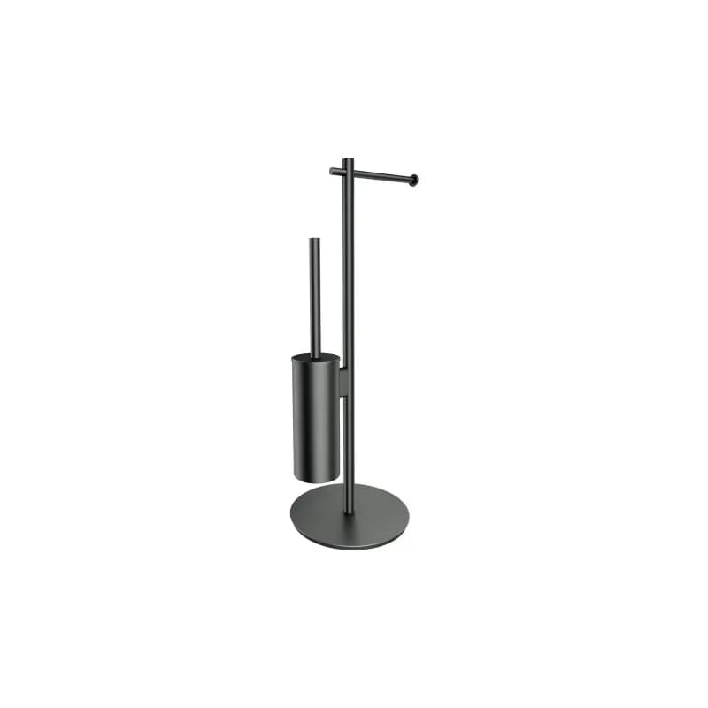 OMNIRES - MODERN PROJECT voľne stojaci držiak na toaletný papier a kefu, grafit MP60810GR