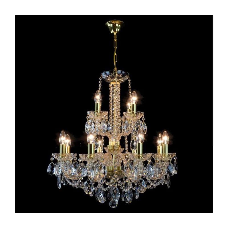 Wranovsky JWZ125122230 - Krištáľový luster na reťazi MARIERA 12xE14/40W/230V JWZ125122230 1
