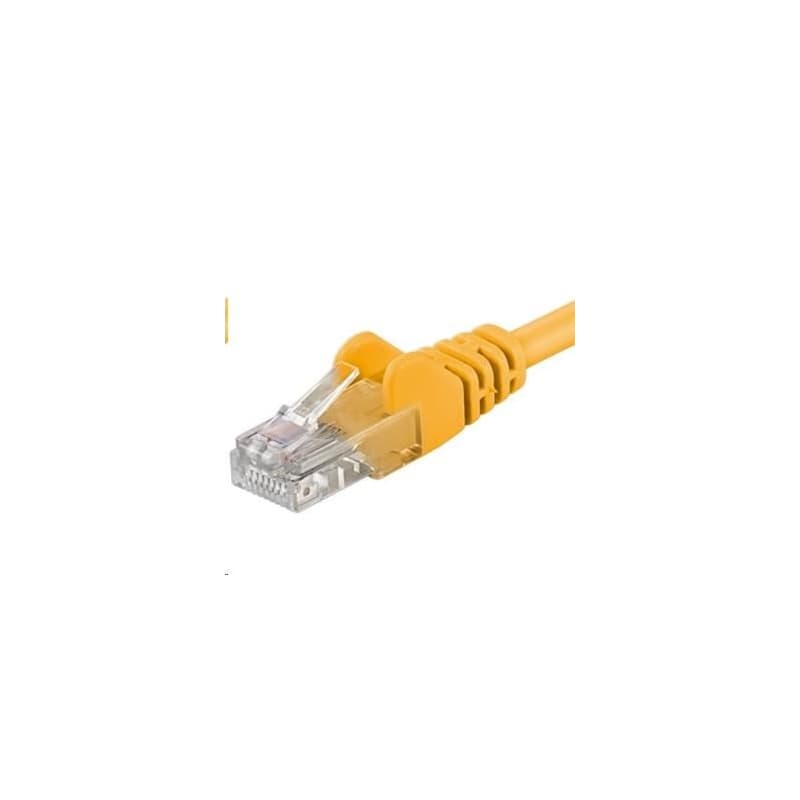 PREMIUMCORD Patch kábel UTP RJ45-RJ45 CAT5e 7m žltá