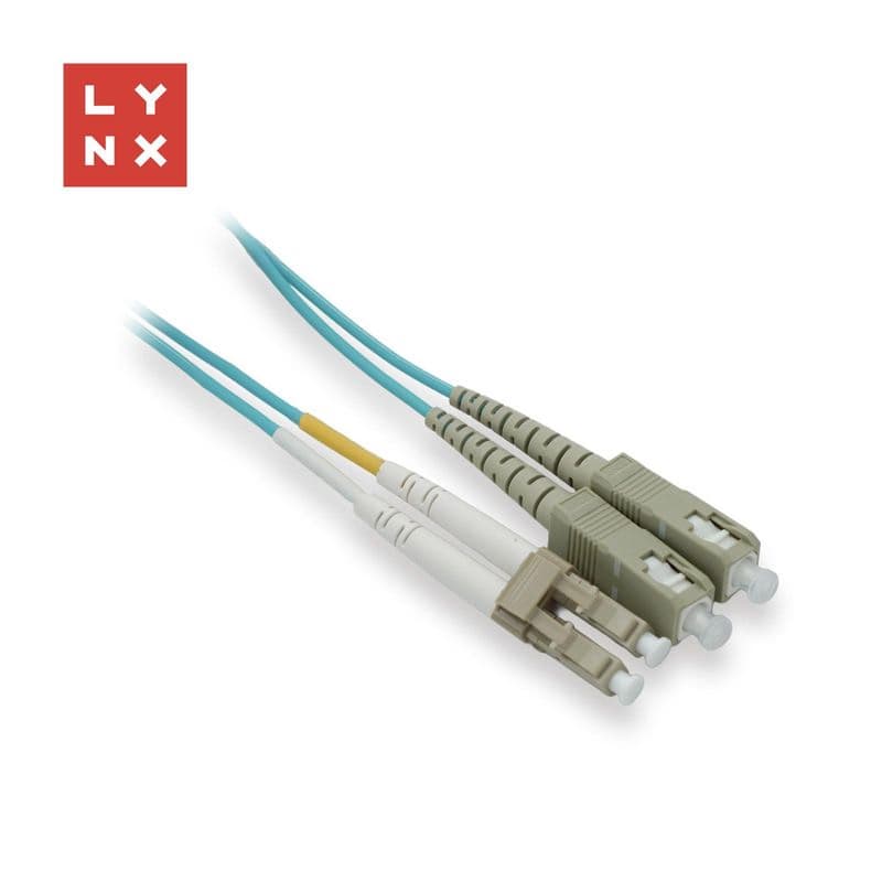 LYNX duplexný patch kábel MM, OM3, LC/SC, 50/125µm, 2m 1
