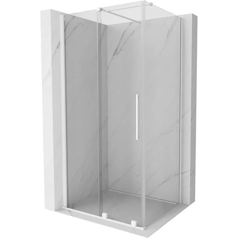 MEXEN/S - Velár sprchovací kút 120 x 110, transparent, biela 871-120-110-01-20 1