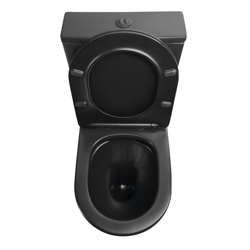 SAPHO - PACO RIMLESS WC kombi, spodný/zadný odpad, čierna mat PC1012WRB 6