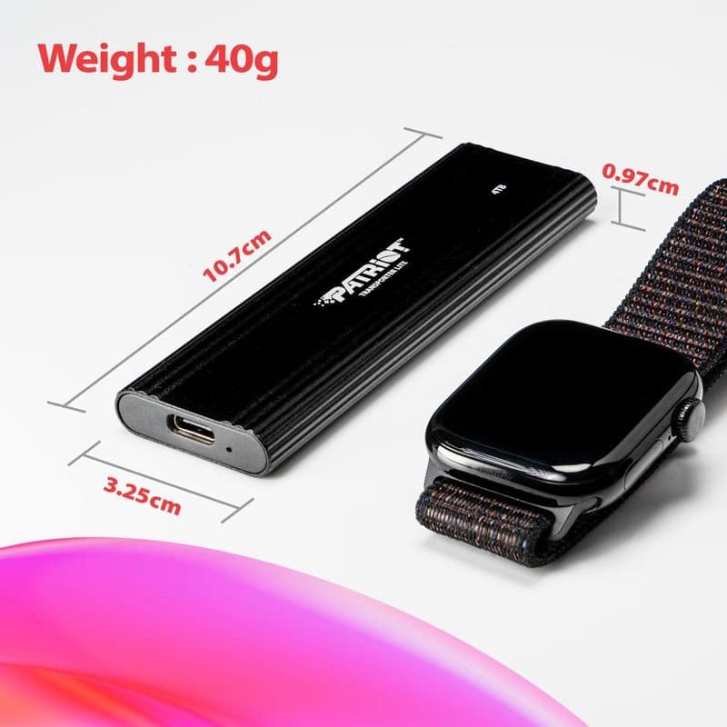 Patriot TRANSPORTER Lite/512GB/SSD/Externý/Čierna/3R 3