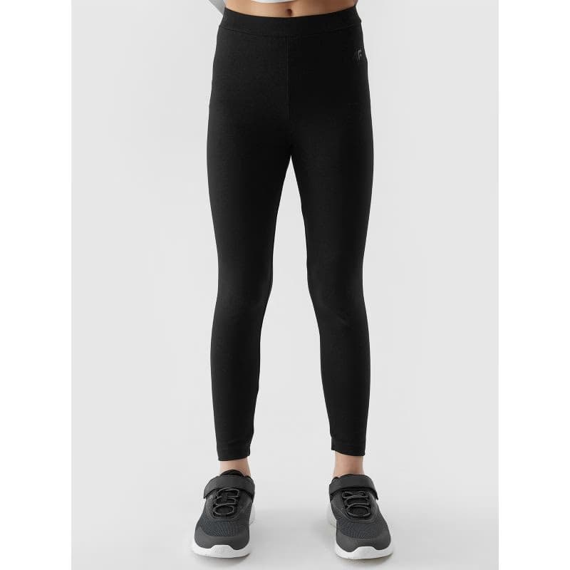 Dievčenské legíny 4F JUNIOR TIGHTS-JWSS24TTIGF130-20S-DEEP BLACK 2