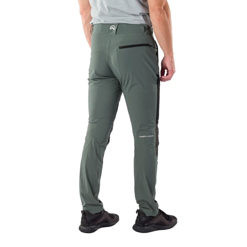 Pánske turistické nohavice NORTHFINDER SILVESTRE-680greengreyblack 4