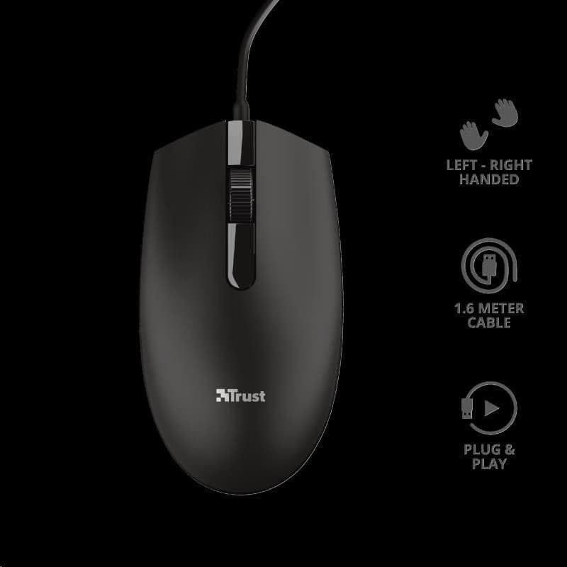 TRUST Myš Optical BASI WIRED, USB 2