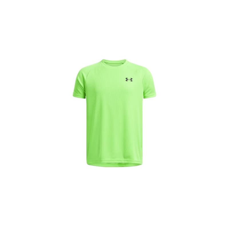 Chlapčenské tréningové tričko s krátkym rukávom UNDER ARMOUR UA Tech Textured SS-GRN