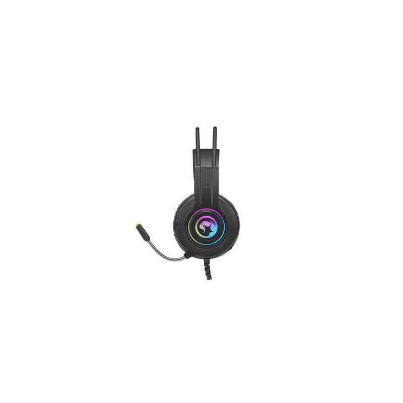 Marvo HG8935 sluchátka s mikrofónom, káblové, čierna, podsvietená, USB 4