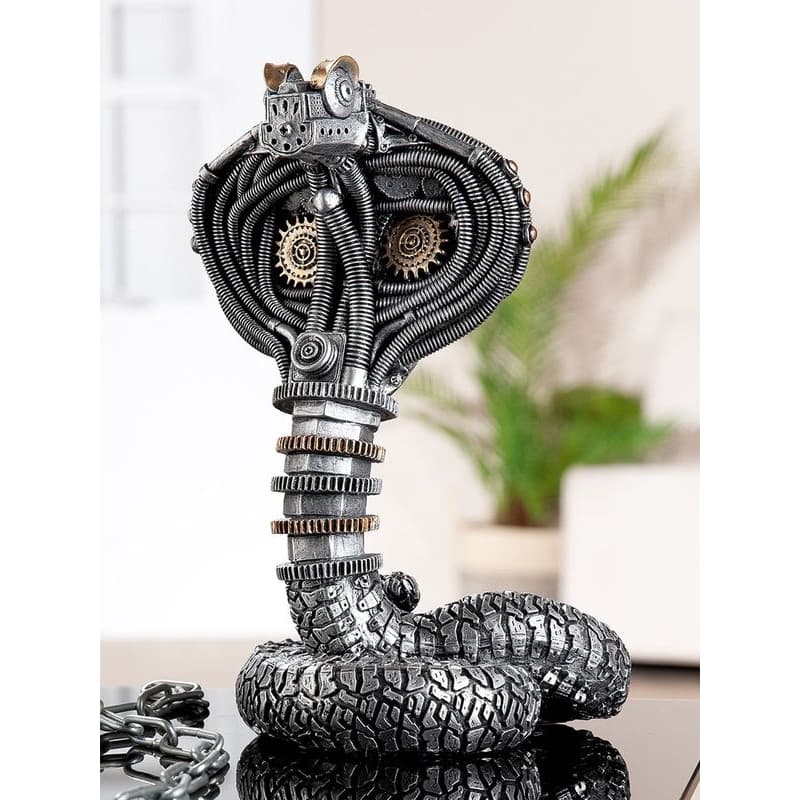 Kovová soška "Steampunk Cobra" 1