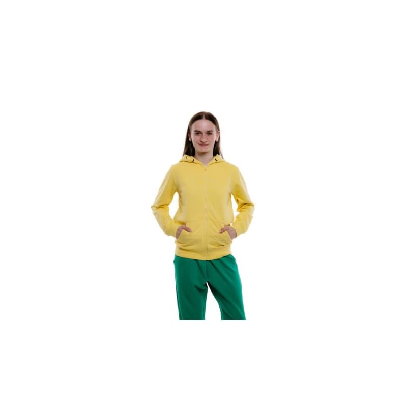 Dievčenská mikina so zipsom AUTHORITY H-TEEN ZIP G yellow
