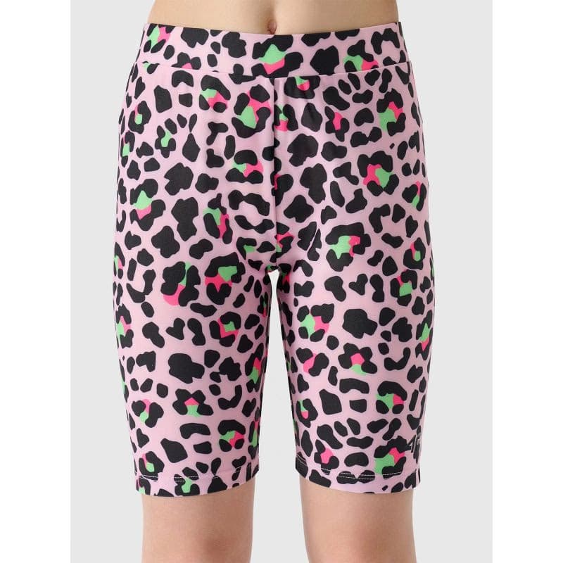 Dievčenské kraťasy 4F JUNIOR TIGHTS-4FJWSS24TTIGF133-56A-LIGHT PINK ALLOVER 2