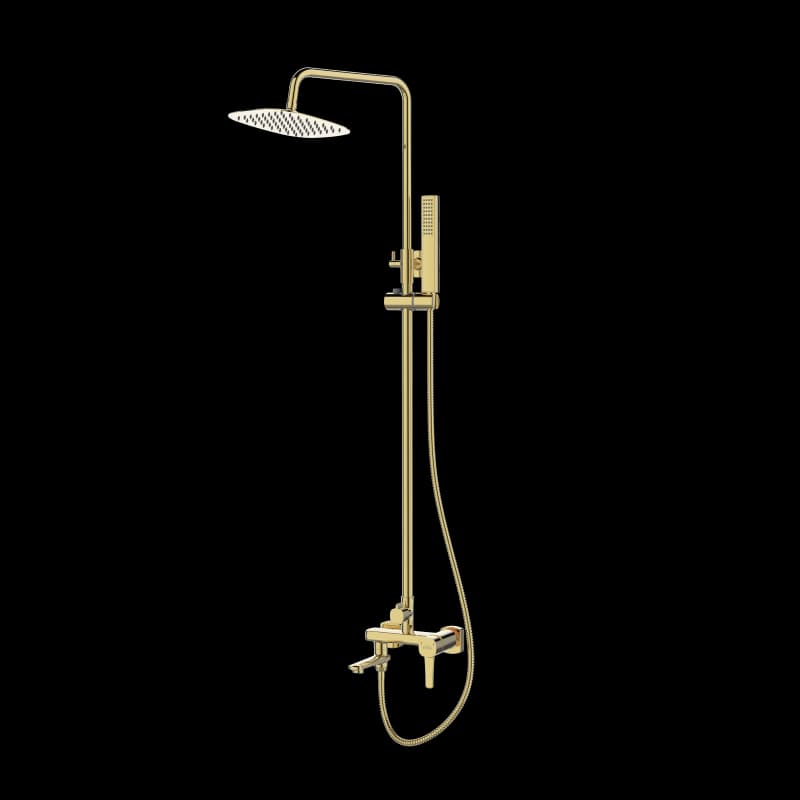 INVENA - Sprchový stĺp GLAMOUR TREND s batériou, zlato AU-05-B09-V 1