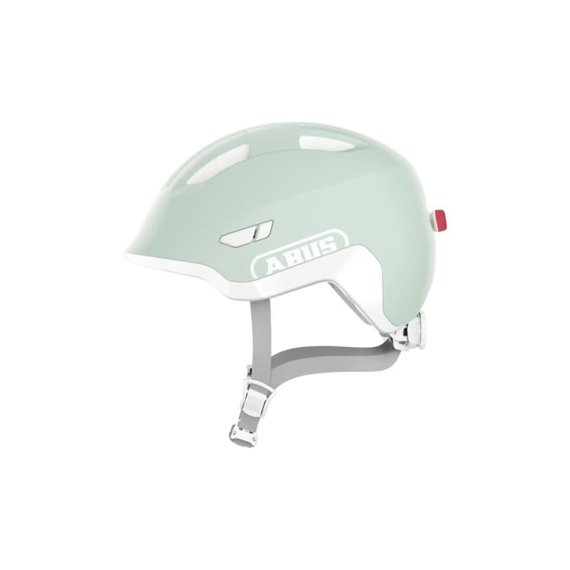 Juniorská cyklistická prilba ABUS Smiley 3.0 ACE LED pure mint