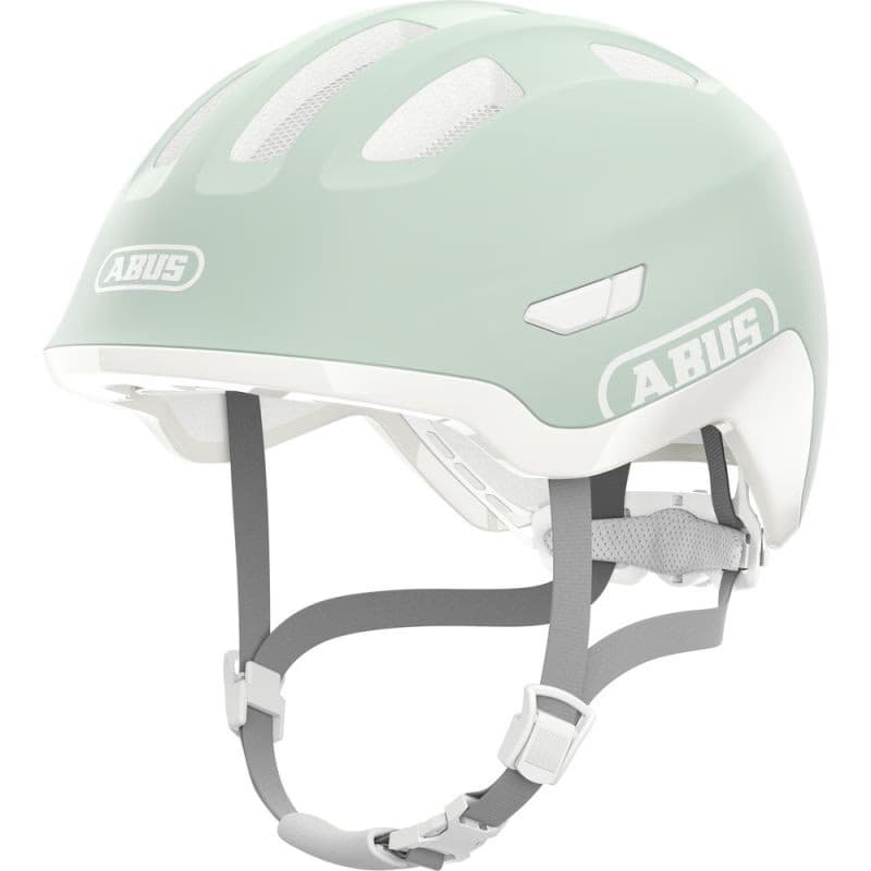 Juniorská cyklistická prilba ABUS Smiley 3.0 ACE LED pure mint 2