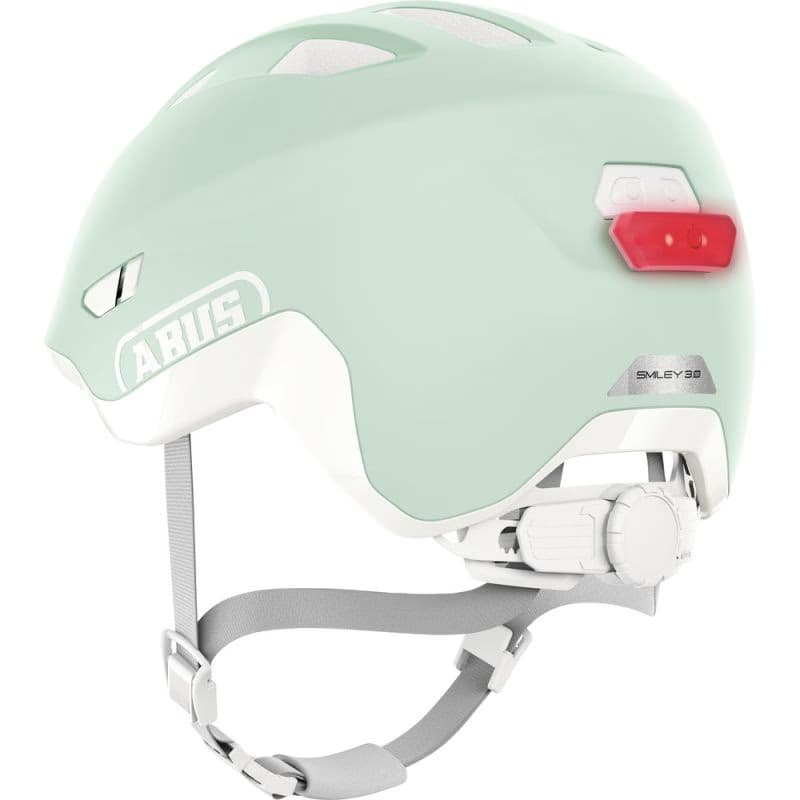 Juniorská cyklistická prilba ABUS Smiley 3.0 ACE LED pure mint 4