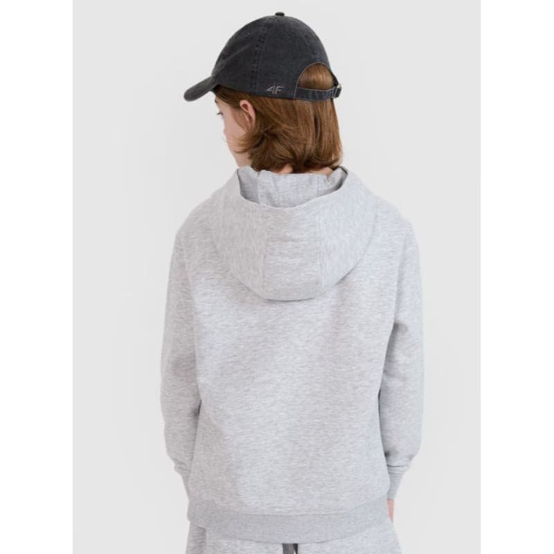 Chlapčenská mikina so zipsom 4F JUNIOR SWEATSHIRT-JWMM00TSWSM1860-25M-GREY 4