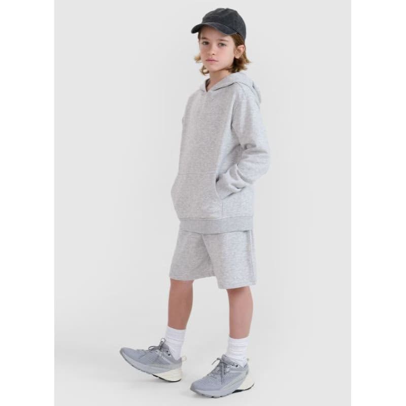 Chlapčenská mikina so zipsom 4F JUNIOR SWEATSHIRT-JWMM00TSWSM1860-25M-GREY 5