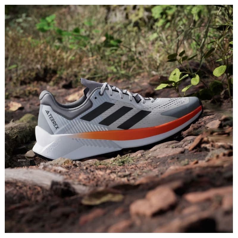 Pánska bežecká trailová obuv ADIDAS Terrex Soulstride Flow M dash grey carbon semi impact orange 4