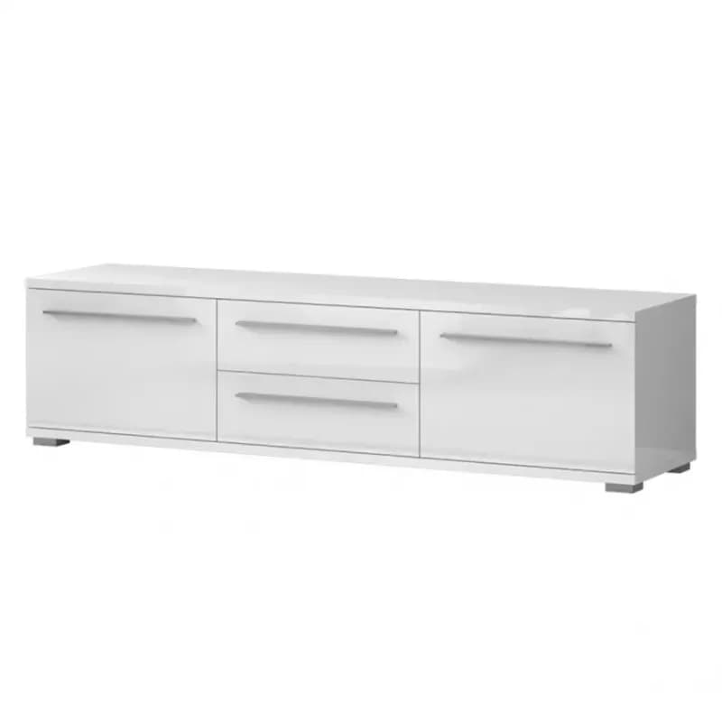 TV stolík Piano TV180-2K2F/PN-70/KA/70 lakované crystal white 1