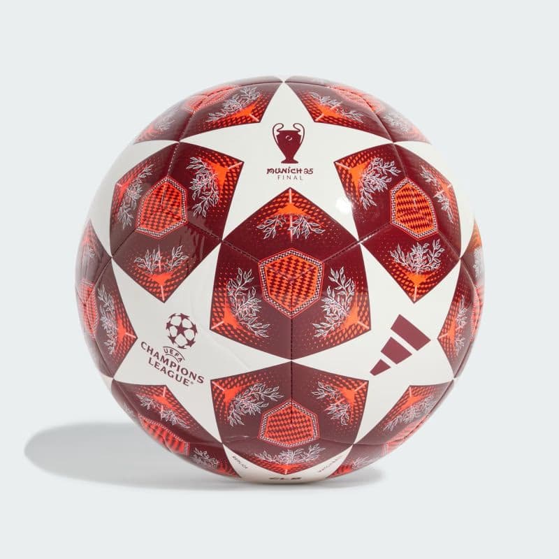 Futbalová lopta ADIDAS UCL CLB WHITE SOLRED CBURGU 2