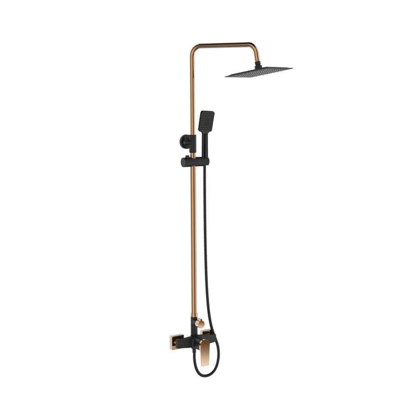INVENA - Sprchový stĺp s batériou MIDNIGHT čierna/zlato AU-35-D14-V 1