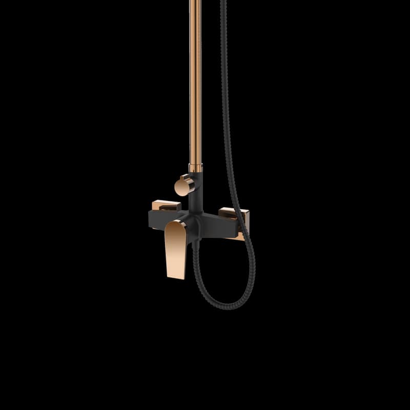 INVENA - Sprchový stĺp s batériou MIDNIGHT čierna/zlato AU-35-D14-V 4
