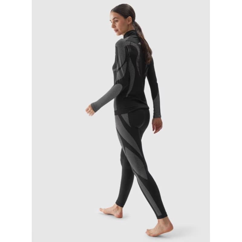 Dámske termo nohavice 4F SEAMLESS UNDERWEAR-WAW24USEAF159-20S-DEEP BLACK 4