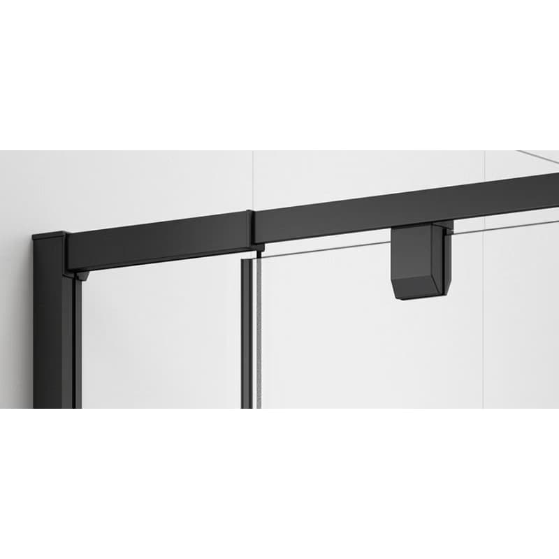POLYSAN - EASY BLACK otočné sprchové dvere 760-900, sklo Brick EL1638B 5