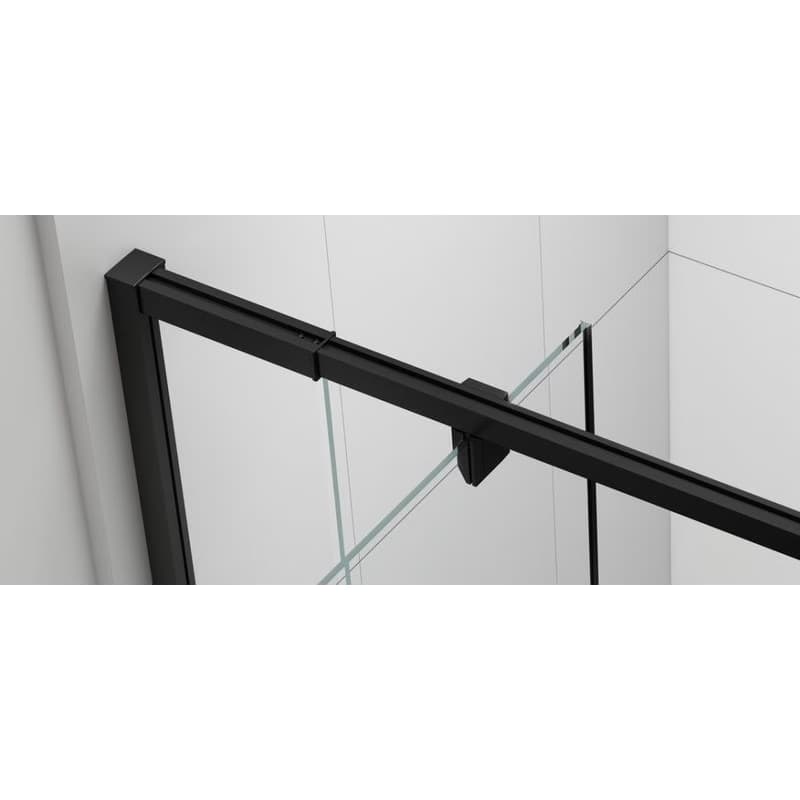 POLYSAN - EASY BLACK otočné sprchové dvere 760-900, sklo Brick EL1638B 6