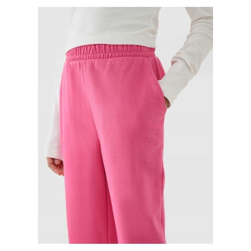 Dievčenské tepláky 4F JUNIOR TROUSERS CAS F0950-54S-PINK 2