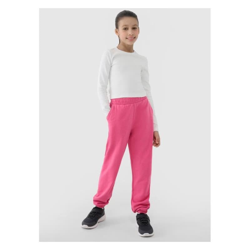 Dievčenské tepláky 4F JUNIOR TROUSERS CAS F0950-54S-PINK 3