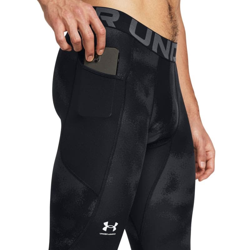 Pánske kompresné legíny UNDER ARMOUR UA HG Armour Printed Lgs-BLK 2