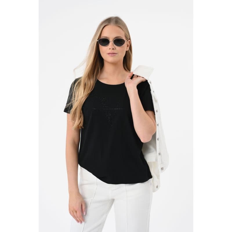 Dámske tričko s krátkym rukávom VOLCANO T-LETTE-BLACK 2