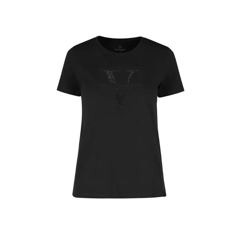 Dámske tričko s krátkym rukávom VOLCANO T-LETTE-BLACK 3