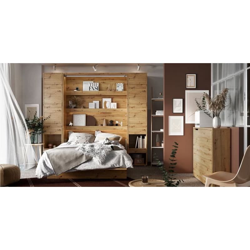 Dig-net nábytok Sklápacia posteľ Lenart BED CONCEPT BC-14 dub artisan | 160 x 200 cm 4