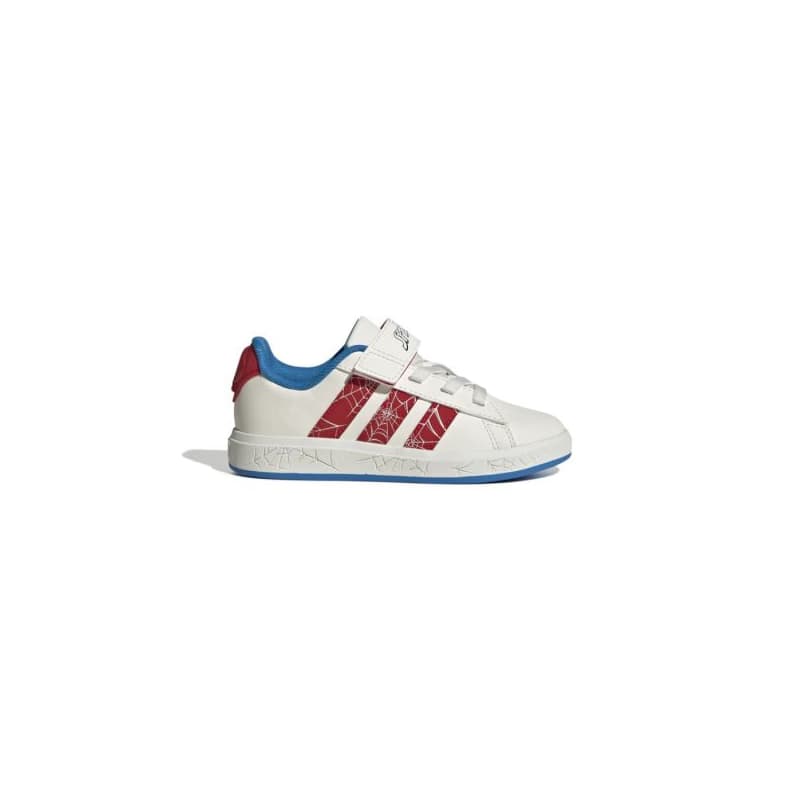 Chlapčenská rekreačná obuv ADIDAS Grand Court Spider Man K cloud white pure ruby bright blue 1