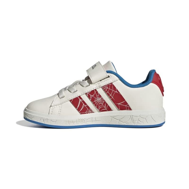 Chlapčenská rekreačná obuv ADIDAS Grand Court Spider Man K cloud white pure ruby bright blue 2