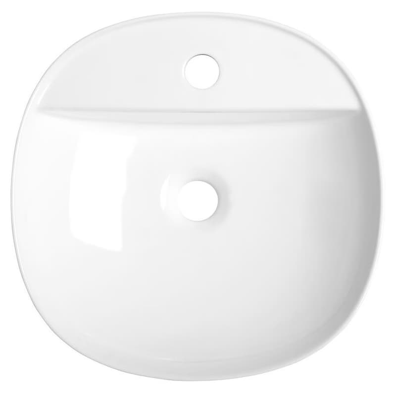 SAPHO - LUGANO keramické umývadlo na dosku, priemer 40cm, biela AR491 2